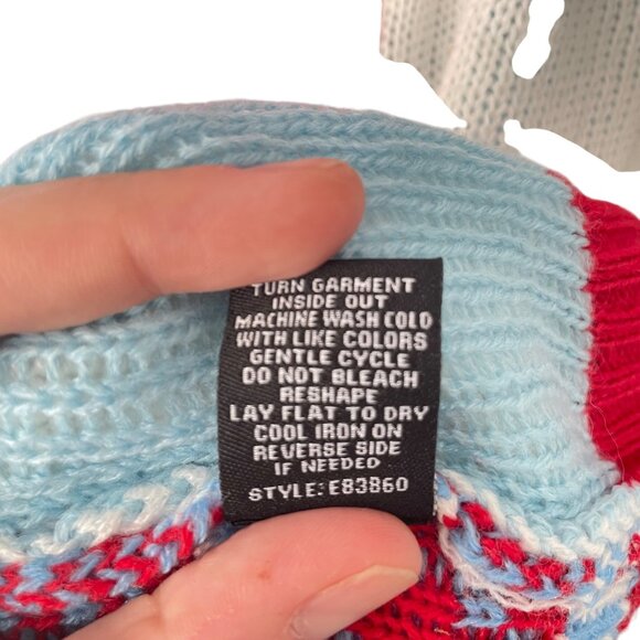 Blizzard Bay Ugly Christmas Sweater Men's XL Embroidered Gym Workout Fitness - Picture 5 of 5